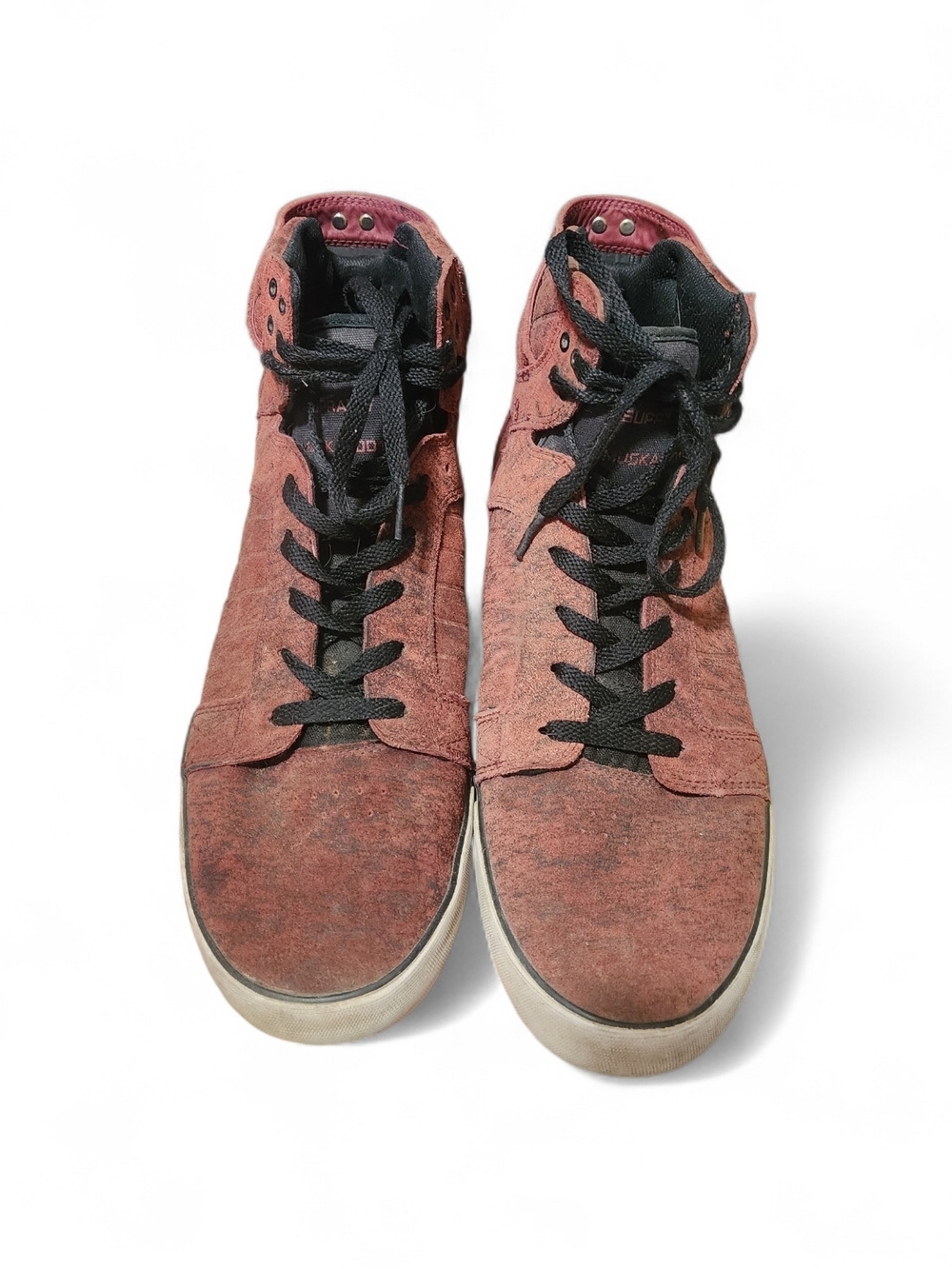 burgundy Supra Skytop high-top sneakers